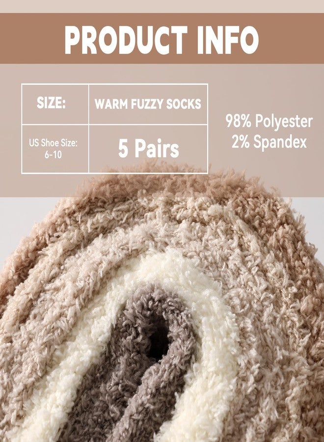 Tavaleu Fuzzy Socks for Women, Fluffy Socks Women, Winter Cozy Sock, Warm Slipper Home Sleeping Sock for Womens - Image 2